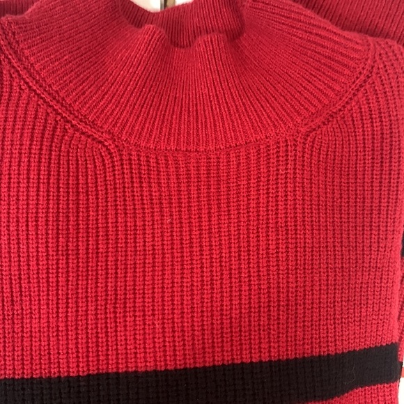Calvin Klein Red Mock Turtleneck Sweater- NWT - Picture 4 of 14